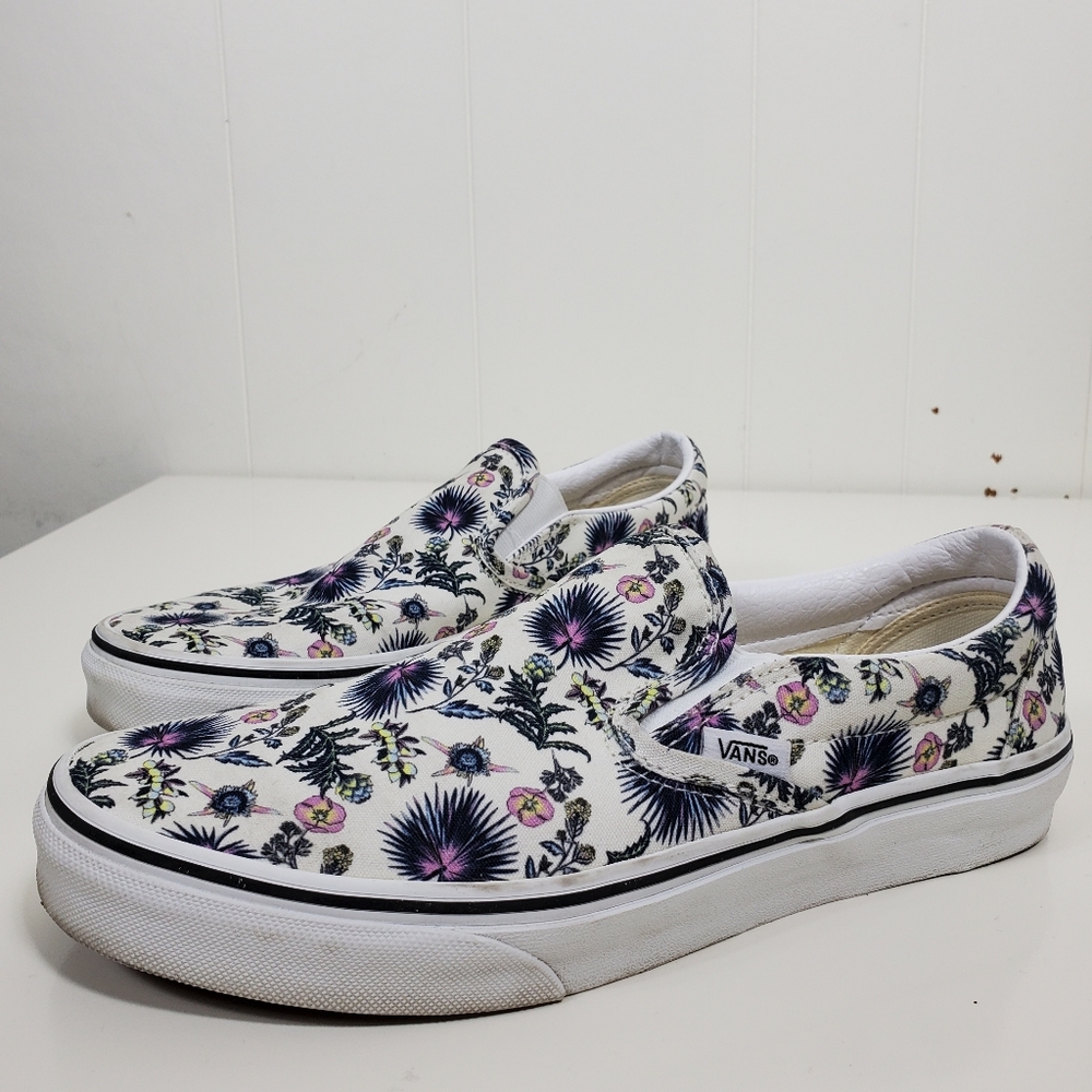 Vans Paradise floral slipon skater shoes